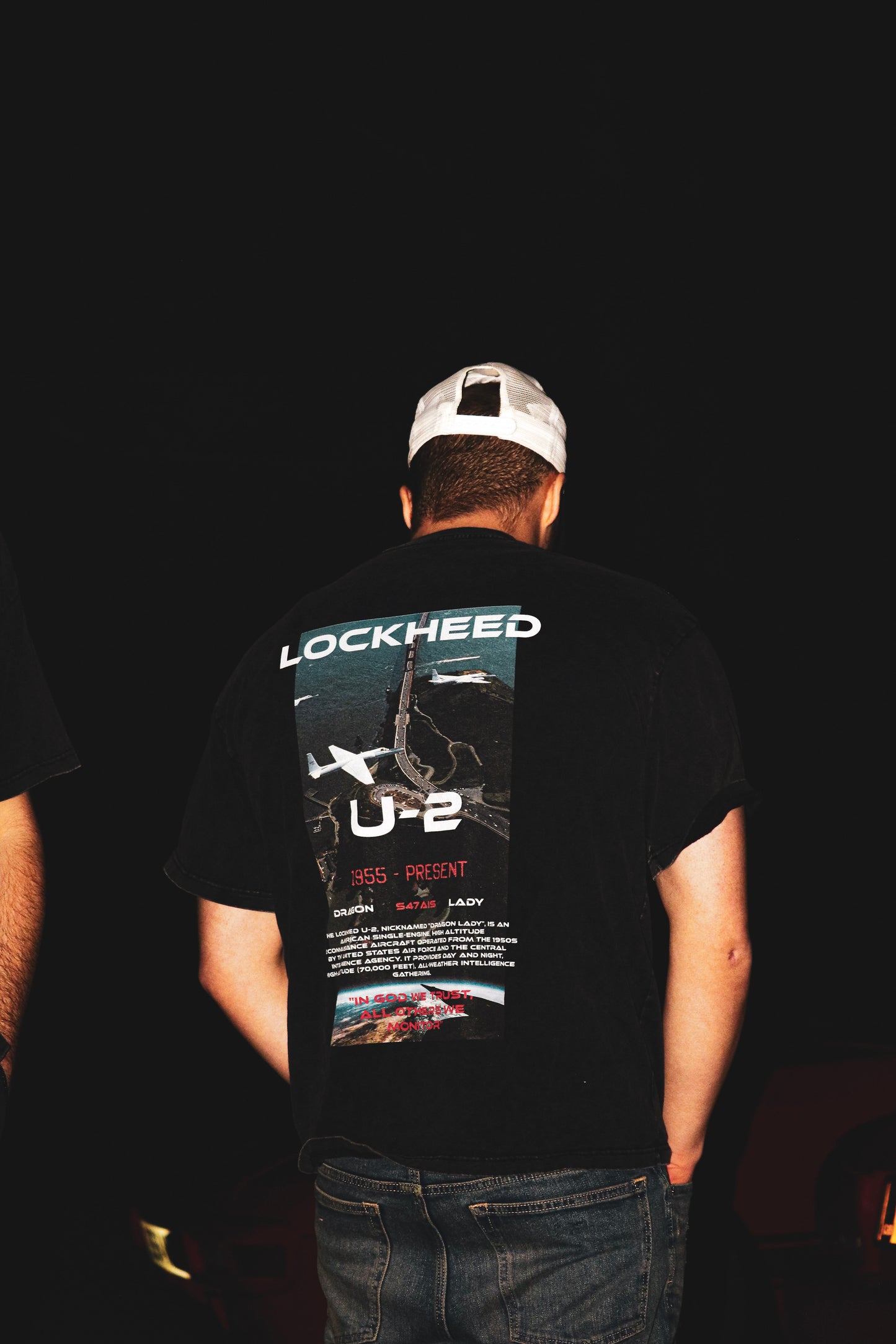 U-2 Spy plane Oversized Faded T-Shirt