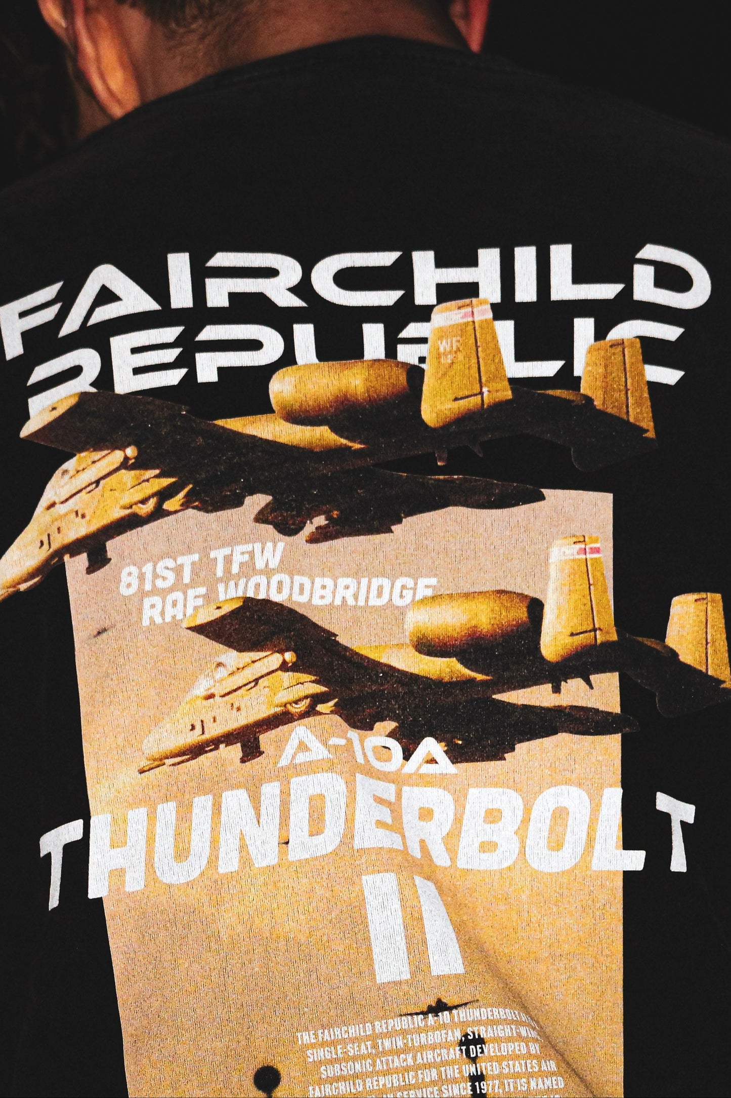 A-10 Thunderbolt Oversized Faded T-Shirt