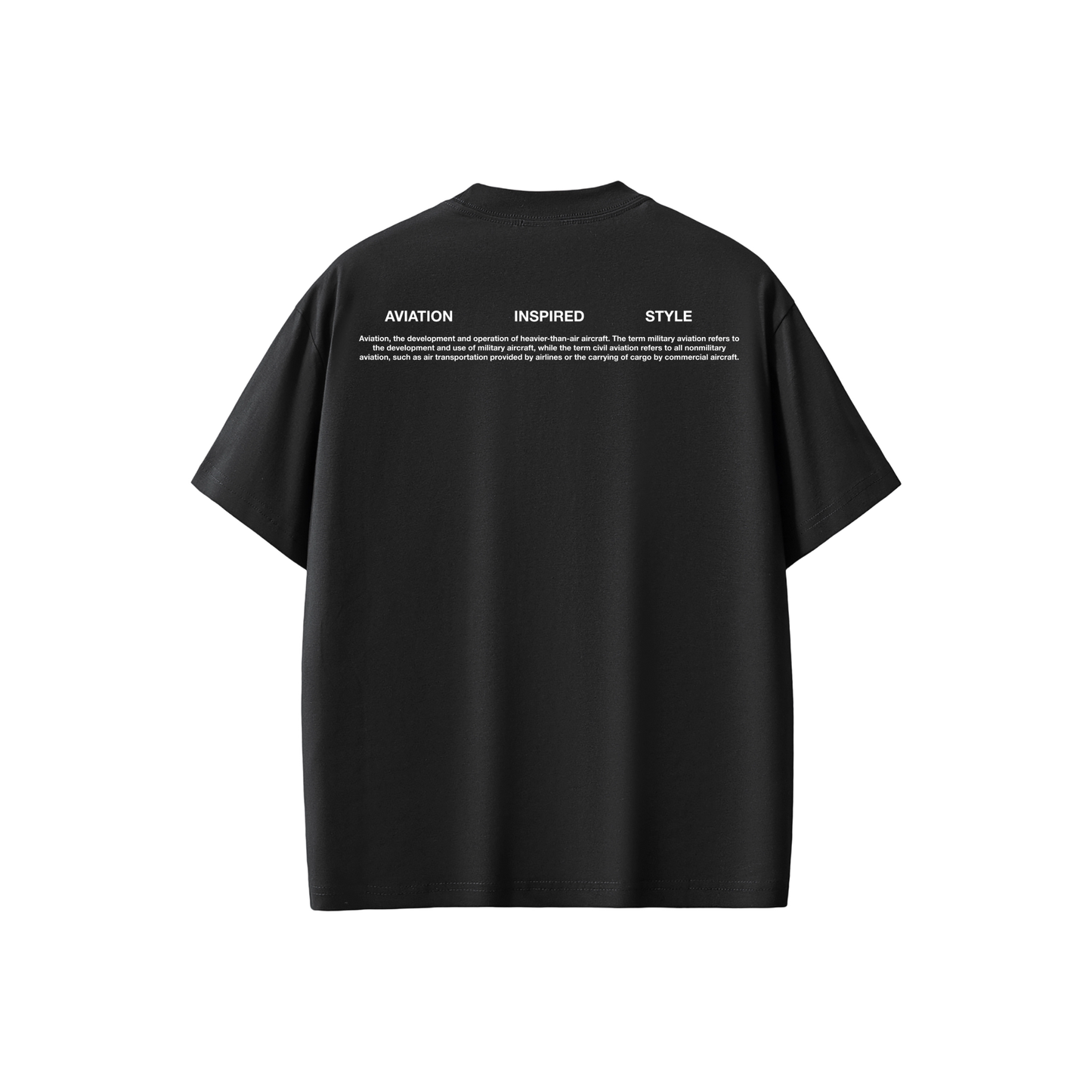 "PLANE SPOTTING T-SHIRT" BLACK