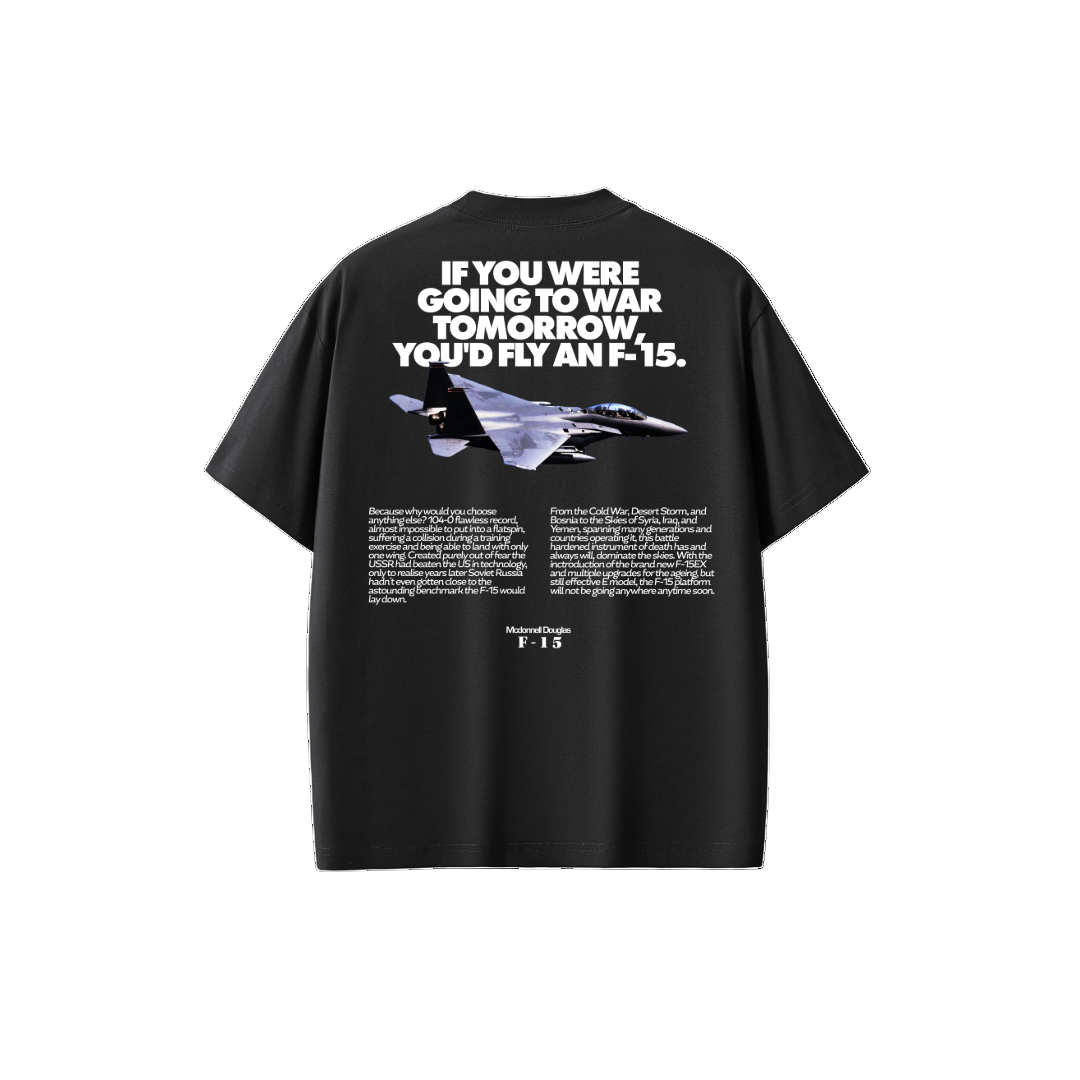 F-15 Retro tee black
