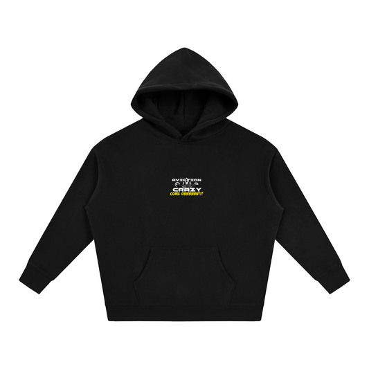 Aviation Crazy Hoodie Black