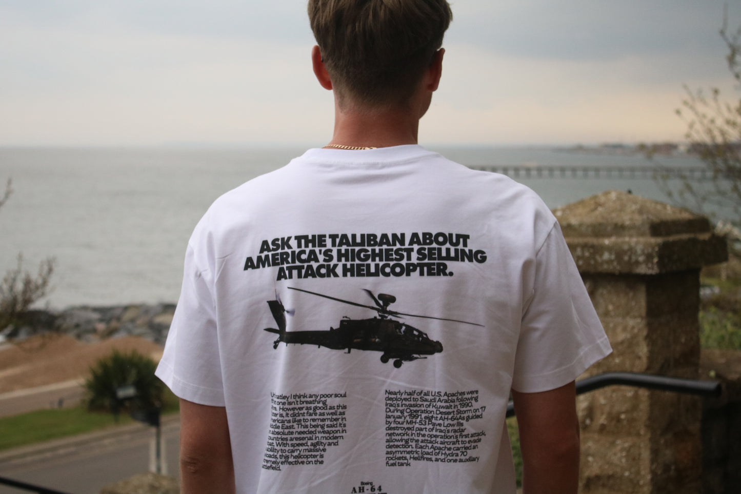 Apache Helicopter active cooling T-shirt
