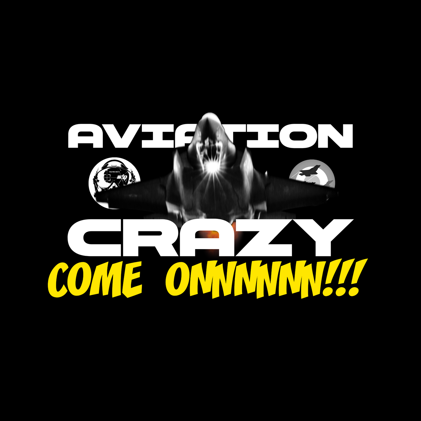 Aviation Crazy t-shirt black
