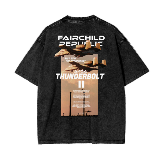A-10 Thunderbolt Oversized Faded T-Shirt